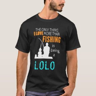 T-shirt Mens Mens Plus Que Love Fishing Lolo Filipino Gra