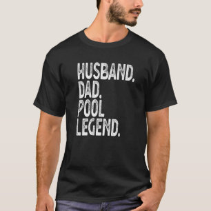T-shirt Mens Mens Pool Player Billard Mari Papa Pool