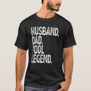 T-shirt Mens Mens Pool Player Billard Mari Papa Pool