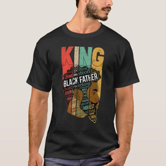 T-shirt Mens Mens Strong Black King Juneteeth African Amer (Devant)