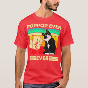 T-shirt Mens Mens Vintage Meilleur Chat PopPop Jamais Bump