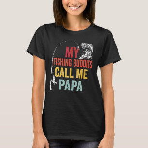T-shirt Mens Mes Amies De Pêche Préférées Appelez-Moi Papa