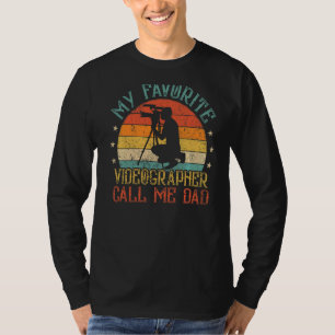 T-shirt Mens Mes amis Vidéographes préférés Appelez-Moi Pa
