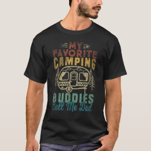 T-shirt Mens Mes Camping Amoureux Appelez-Moi Papa Vinta