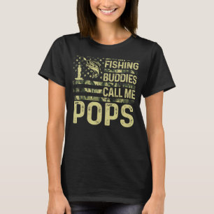T-shirt Mens Mes Épouses De Pêche M'Appelent Pops Usa Patr