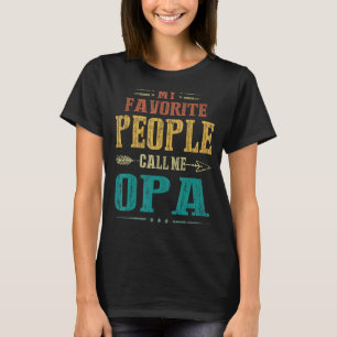 T-shirt Mens Mes Favoris Appelent Moi Opa Papa Papa Papa G