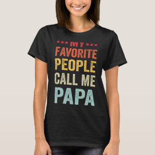 T-shirt Mens Mes Favoris Appelent Moi Papa Fête des pères