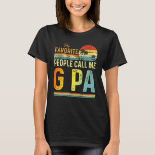 T-shirt Mens Mes Favoris Appelez-Moi G Pa Papa Père 2