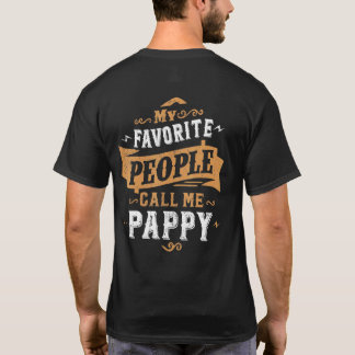 T-shirt Mens Mes Favoris Les gens m'appellent Pappy Papa P