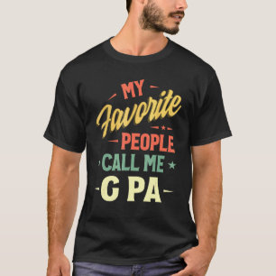 T-shirt Mens Mes Gens Favoris M'Appelent G Pa Vintage Fath