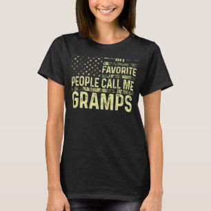 T-shirt Mens Mes Gens Favoris M'Appelent Gramps Usa Patrio