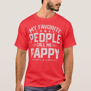T-shirt Mens Mes Gens Favoris M'Appelent Pappy Funny Père