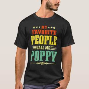 T-shirt Mens Mes Gens Favoris M'Appelent Pavot Vintage Fat