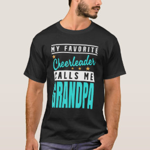 T-shirt Mens Mes Pom-pom girl Favoris M'Appelle Grand-Père