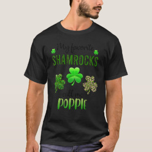 T-shirt Mens Mes Shamrocks favoris M'appellent Poppie St P