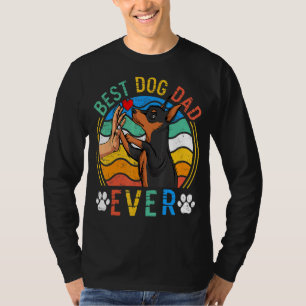 T-shirt Mens Miniature Pinscher Meilleur Chien Papa Jamais