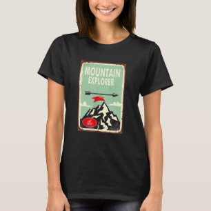 T-shirt Mens Minimalist Adventure Appelle Explorer Moun