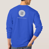 T-shirt Mens Modern Tee - shirts Deep Royal Blue Ajouter u (Dos)