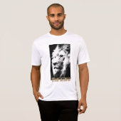 T-shirt Mens Moderne Activiste T Chemises Lion Face Sport (Devant entier)