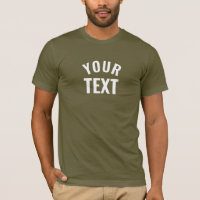 Mens Moderne Bella+Canvas Armée Vert Manche Courte