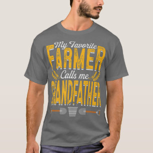 T-shirt Mens Mon Agriculteur Favori M'Appelle Grand-Père F
