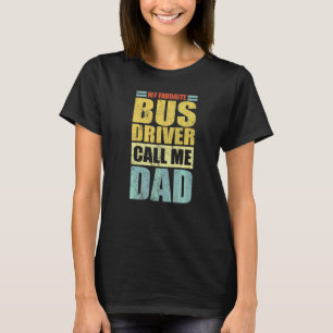 T-shirt Mens Mon chauffeur de bus préféré m'appelle Papa P