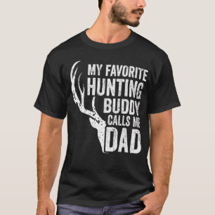 T-shirt Mens Mon Époux De Chasse Favorite M'Appelle Papa D