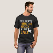 T-shirt Mens Mon Époux De Chasse Favorite M'Appelle Papa D (Devant entier)