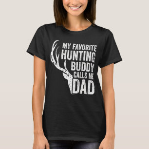 T-shirt Mens Mon Époux De Chasse Favorite M'Appelle Papa D