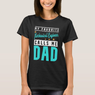 T-shirt Mens Mon ingénieur Mécanique Préféré M'Appelle Pap