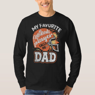 T-shirt Mens Mon Joueur De Football Favori M'Appelle Papa