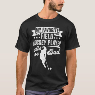 T-shirt Mens Mon Joueur De Hockey De Champ Préféré M'Appel
