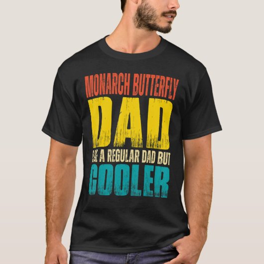 T-shirt Mens Monarch Papillon papa Comme un papa ordinaire (Devant)