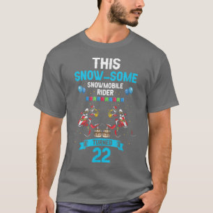 T-shirt Mens Motoneige Conception et motoneige Oiseau