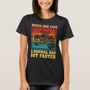 T-shirt Mens Motorcycle Vintage Biker Papa Comme Un Da Nor