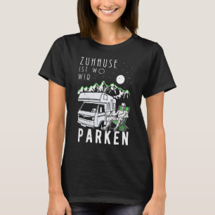 T-shirt Mens Motorhome Camper Camper Caravan Funny Pensio
