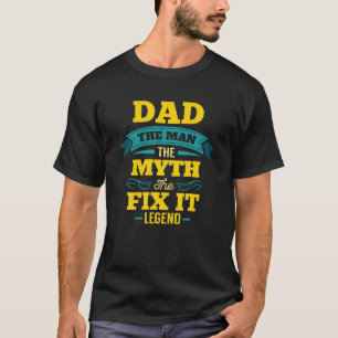 T-shirt Mens Mr. Fix It Shirt Handyman Fête des pères Cade