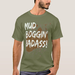 T-shirt Mens Mud Bogging Mudding Chemise Mud Racing Fan T