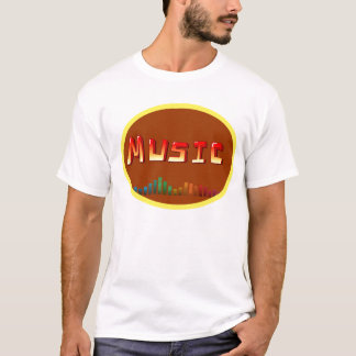 T-shirt Mens Music T—Chemise