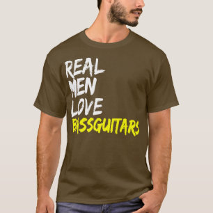 T-shirt Mens Musique Musique Musicien Basse joueur Real Me