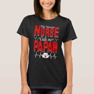 T-shirt Mens My Favori Nursing Me Appelle Papaw Nursing Pa