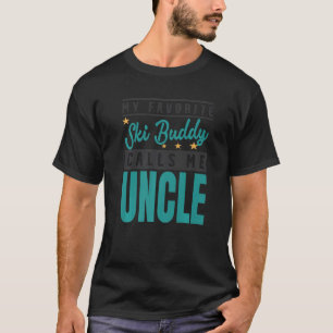 T-shirt Mens My Favori Ski Buddy M'Appelle Oncle