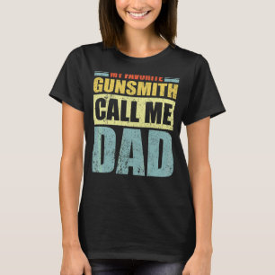 T-shirt Mens My Favorite Gunsmith m'appelle Papa Père D