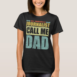 T-shirt Mens My Favorite Journalist m'appelle Papa Père