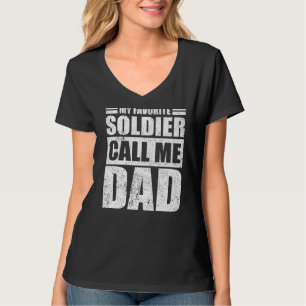 T-shirt Mens My Favorite Soldier appelle moi papa père's D