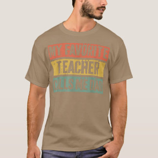 T-shirt Mens My Favorite Teacher Me Appelle PapaFathers Da