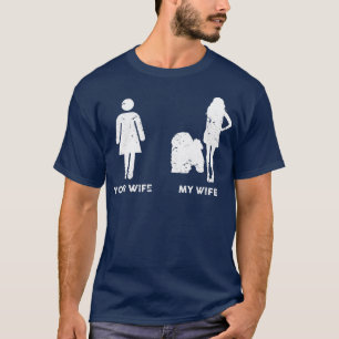 T-shirt Mens My Lhasa Apso Your My Wife Cadeau