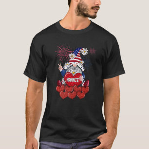 T-shirt Mens Nannie Gnome Aime Sweet Heart American 4th O