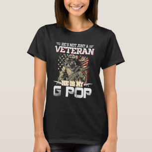 T-shirt Mens N'Est Pas Seulement Un Vétéran Il Est Mon G P