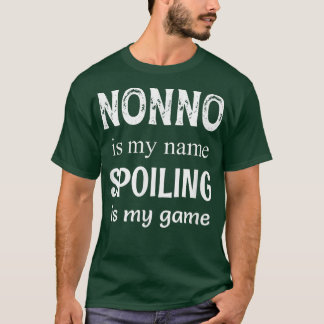 T-shirt Mens Nonno Est Mon Nom Italie Grand-Père Italien 